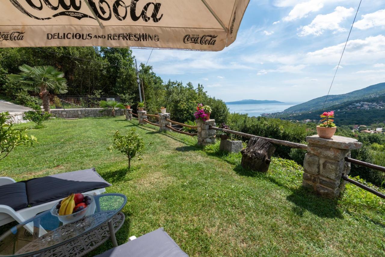 Sea View Apartment With Garden Near Opatija Veprinac エクステリア 写真