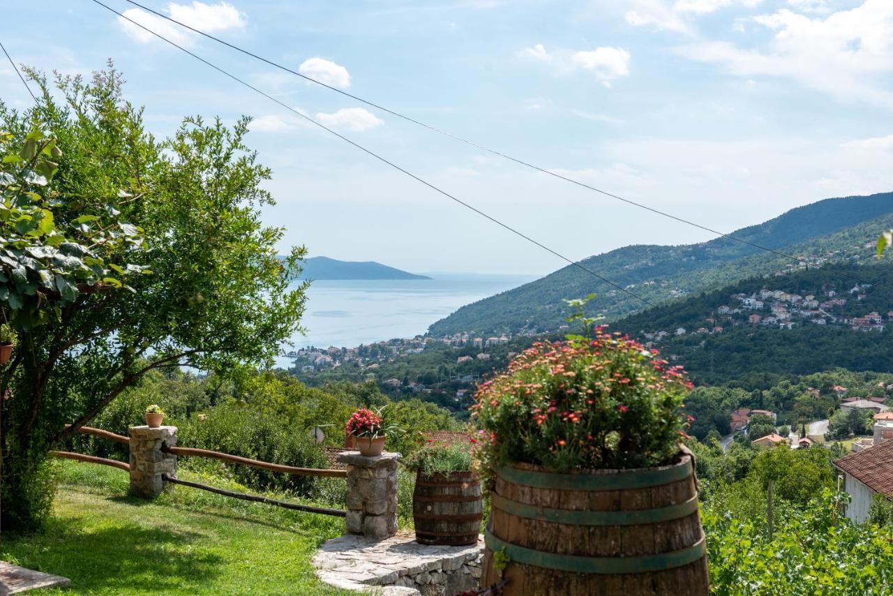 Sea View Apartment With Garden Near Opatija Veprinac エクステリア 写真
