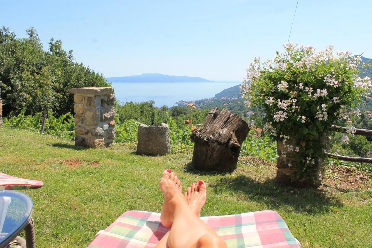 Sea View Apartment With Garden Near Opatija Veprinac エクステリア 写真